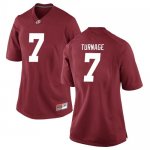 Women's Alabama Crimson Tide #7 Brandon Turnage Crimson Replica NCAA College Football Jersey 2403OXGL7